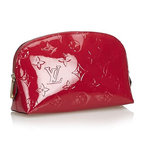 lv make up pouch|louis vuitton cosmetic pouch red.